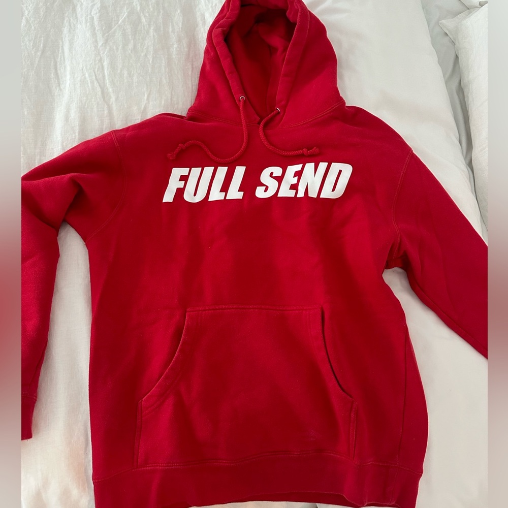 FULL SEND Red hoodie